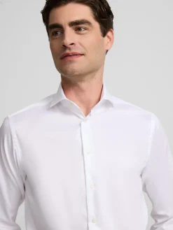 Camisa vestir easy iron puño simple blanca
