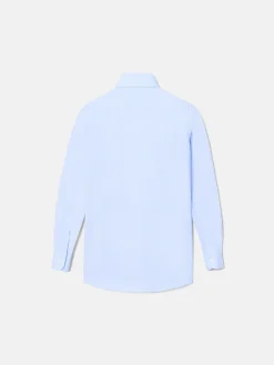 Camisa vestir kids puño simple celeste