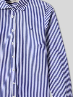 Camisa woman rayas azul y blanco