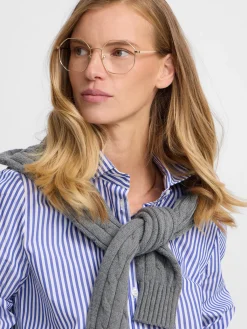 Camisa woman rayas azul y blanco