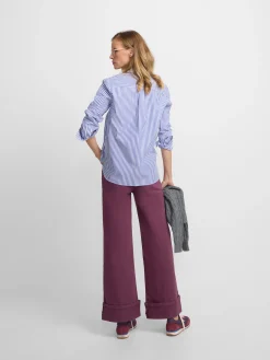 Camisa woman rayas azul y blanco
