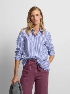 Camisa woman rayas azul y blanco
