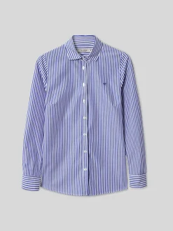Camisa woman rayas azul y blanco