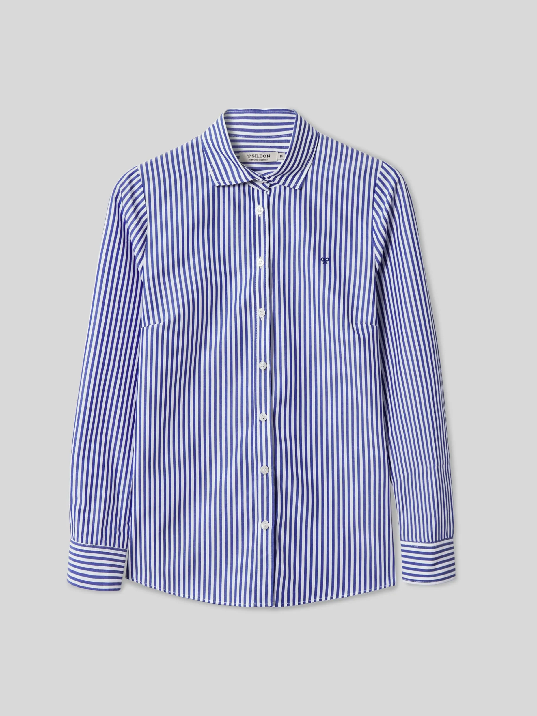 Camisa woman rayas azul y blanco
