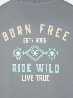 Camiseta born free gris