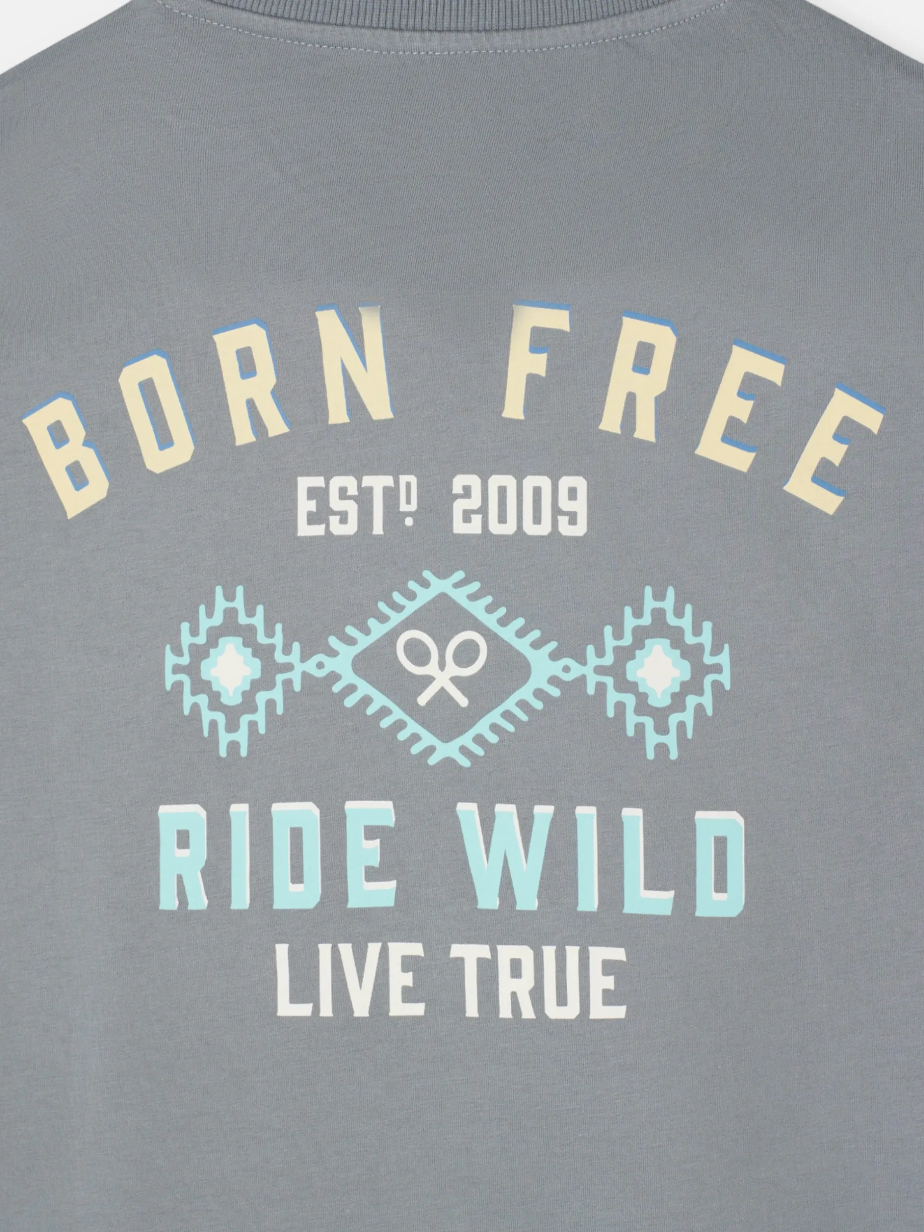 Camiseta born free gris
