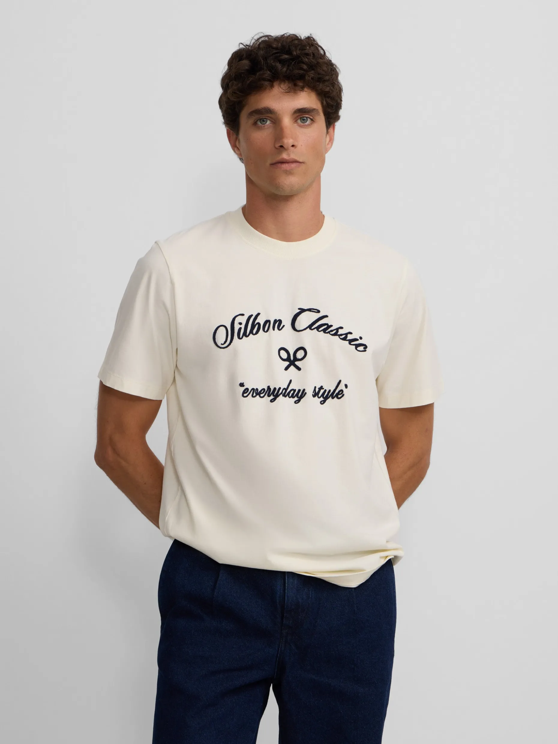 Camiseta everyday style crema
