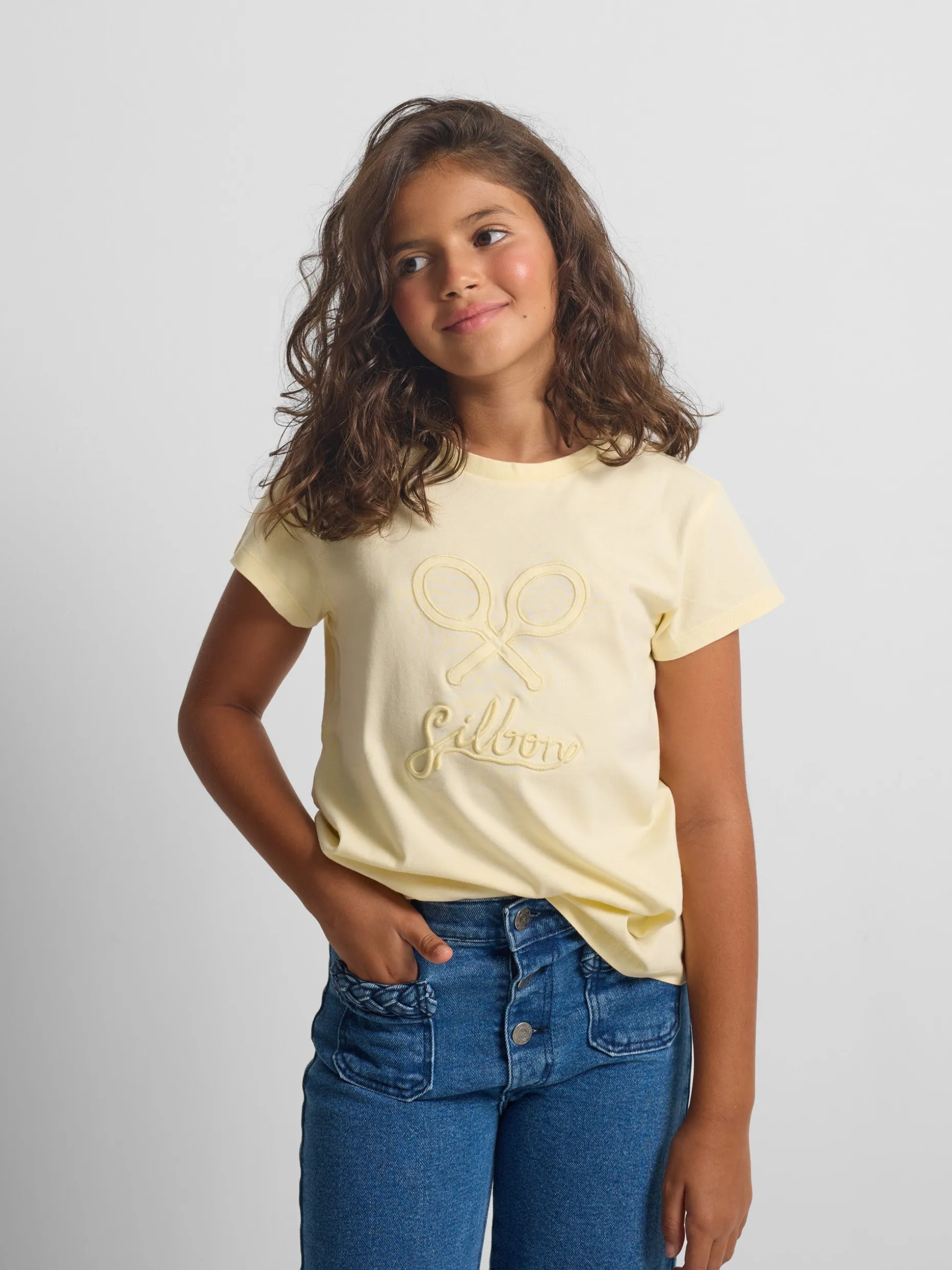 Camiseta girl clasica amarilla