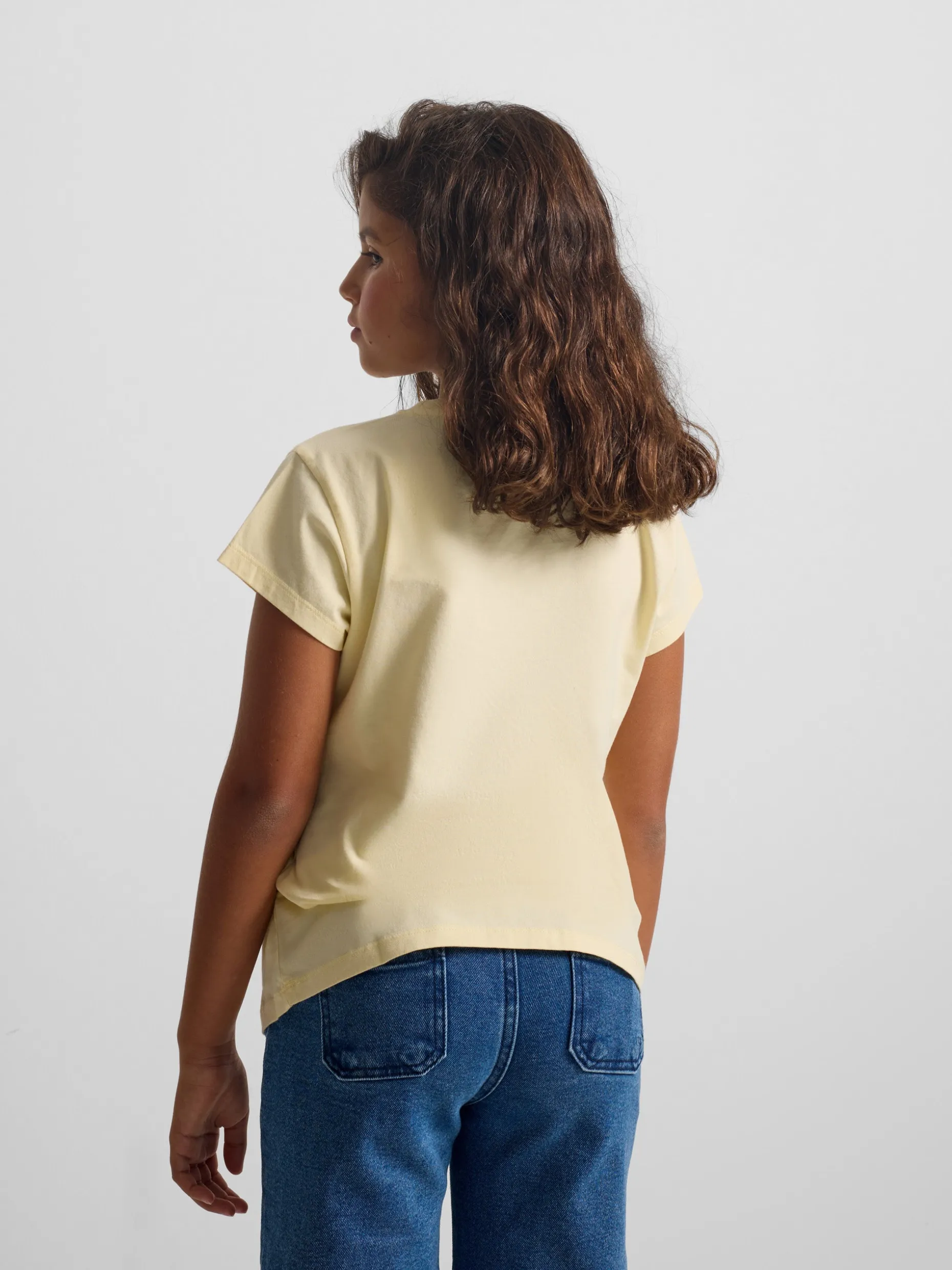 Camiseta girl clasica amarilla