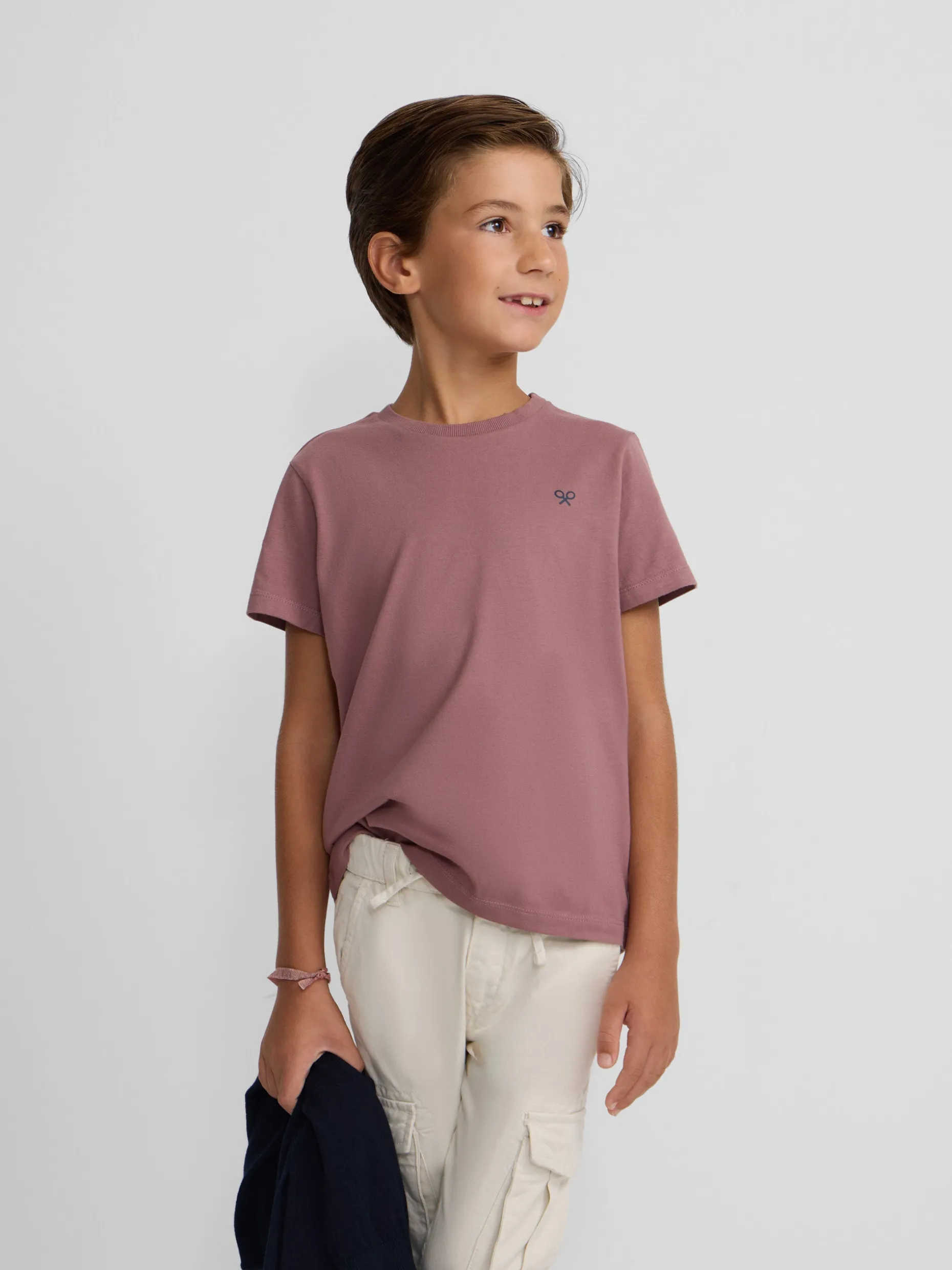 Camiseta kids etnica burdeos