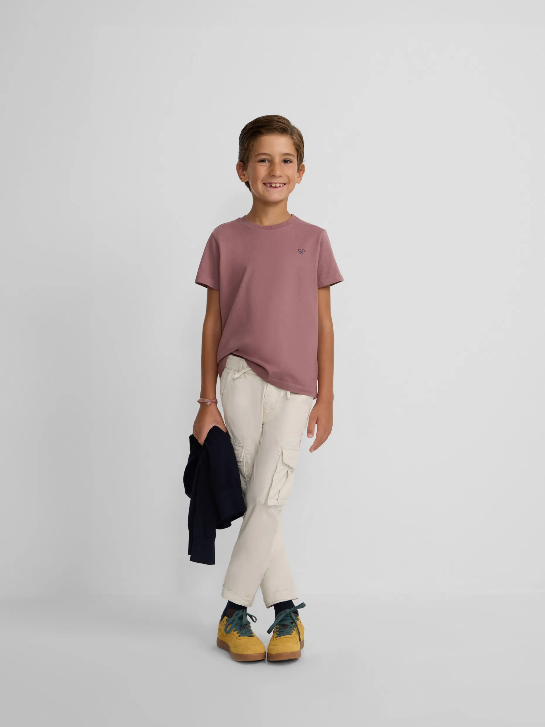 Camiseta kids etnica burdeos
