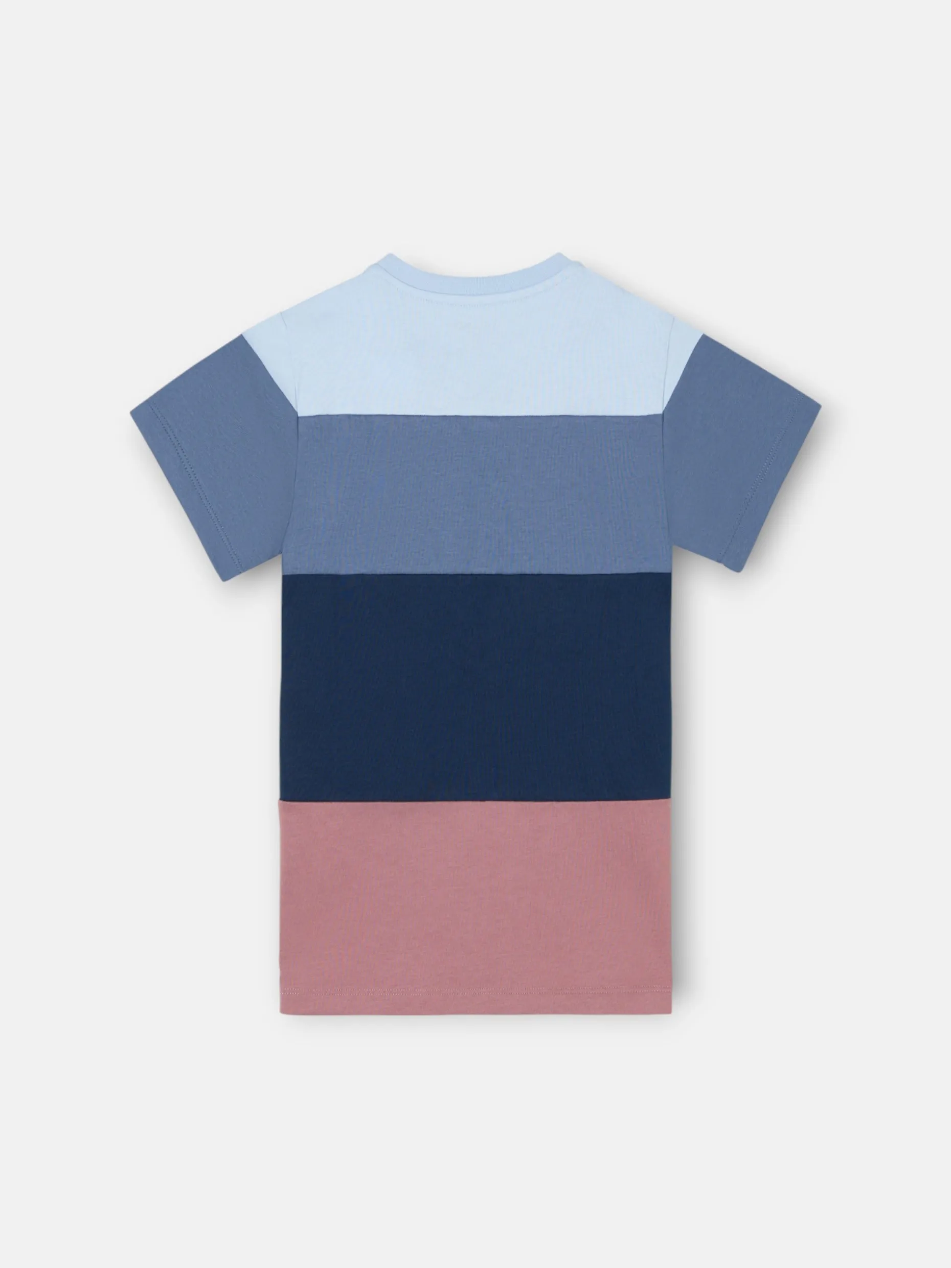 Camiseta kids franjas colores azul