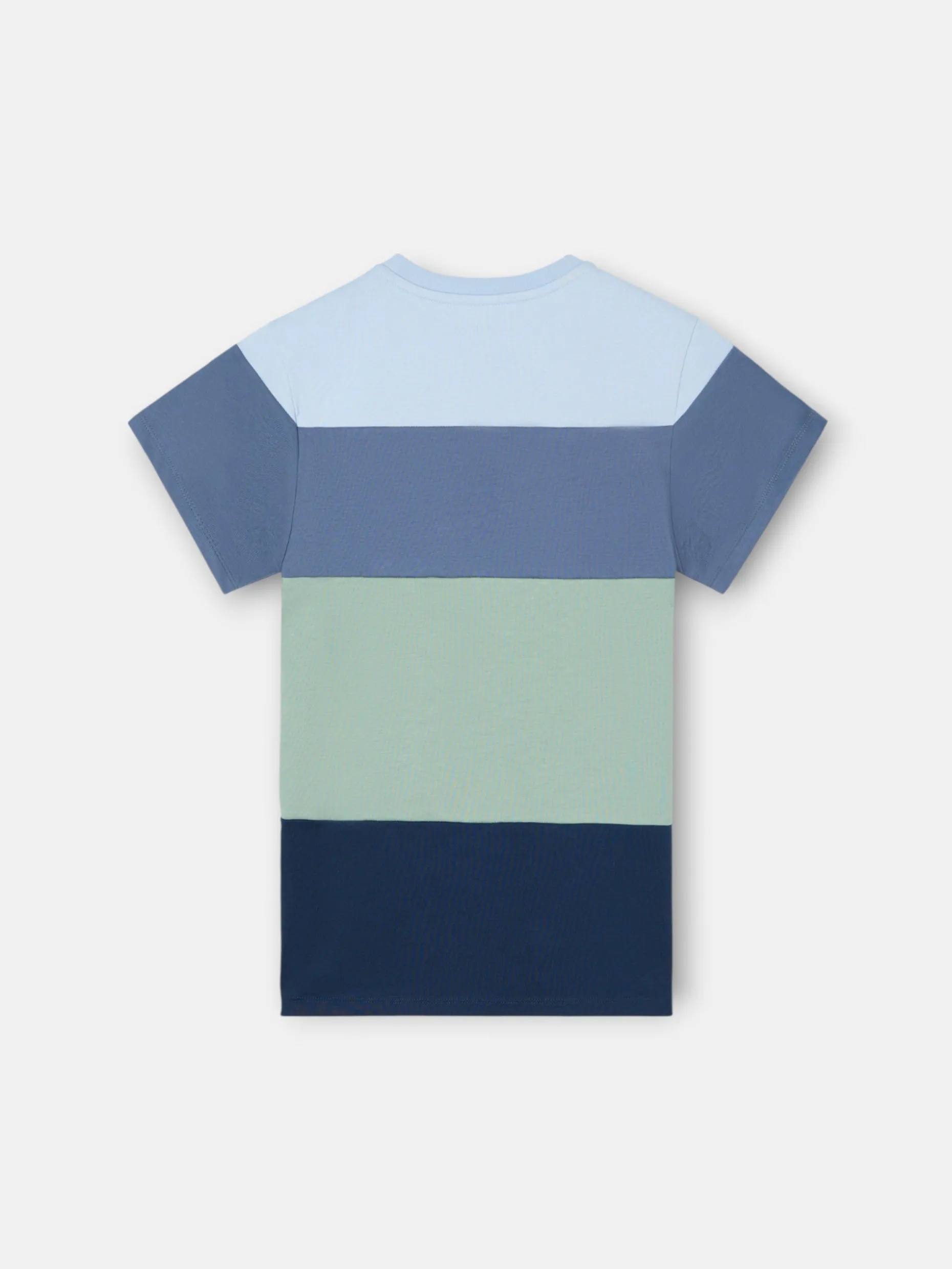 Camiseta kids franjas colores verde