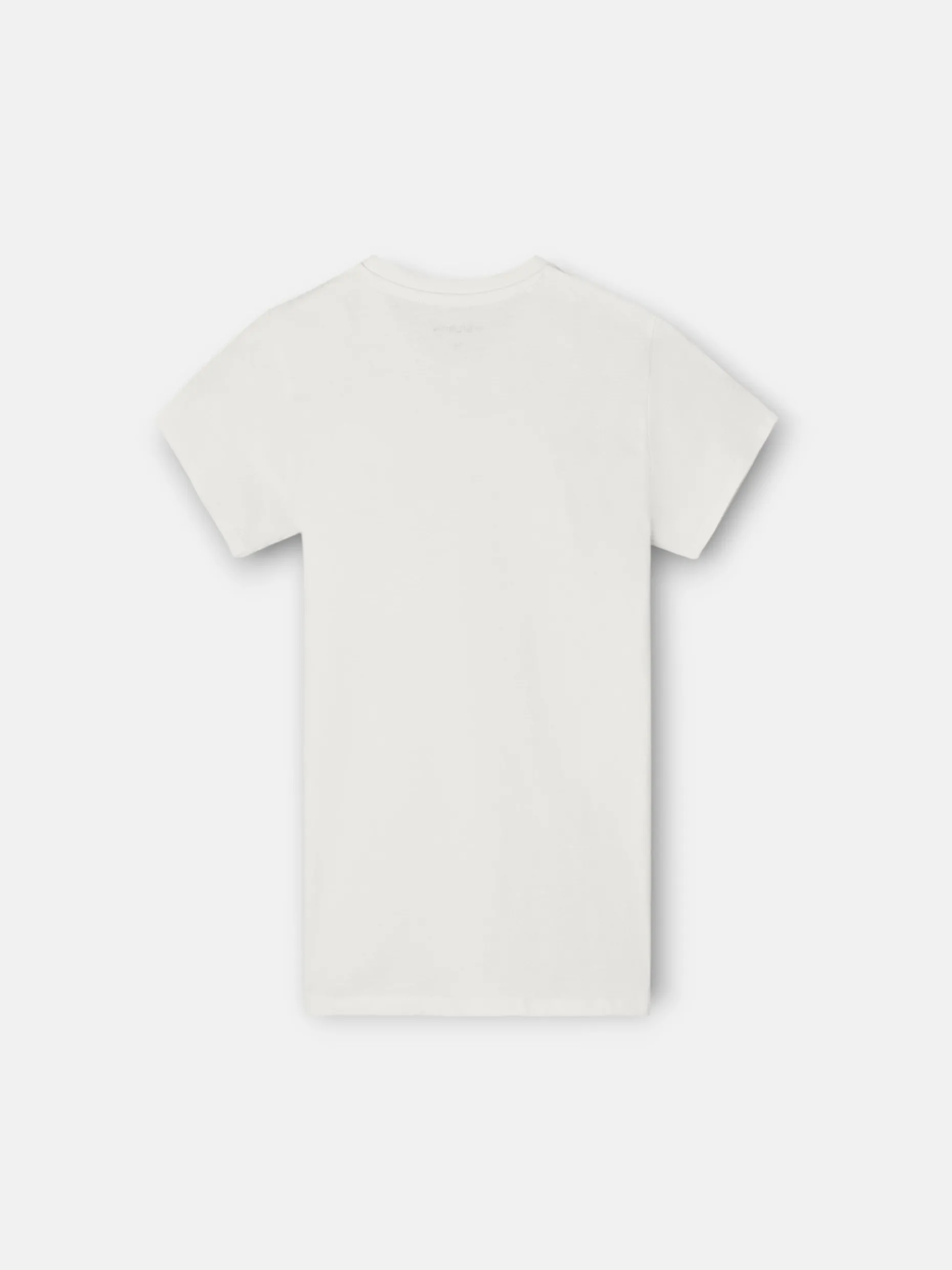 Camiseta kids letras multicolor blanca