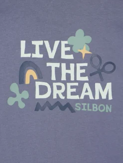 Camiseta kids live the dream azul