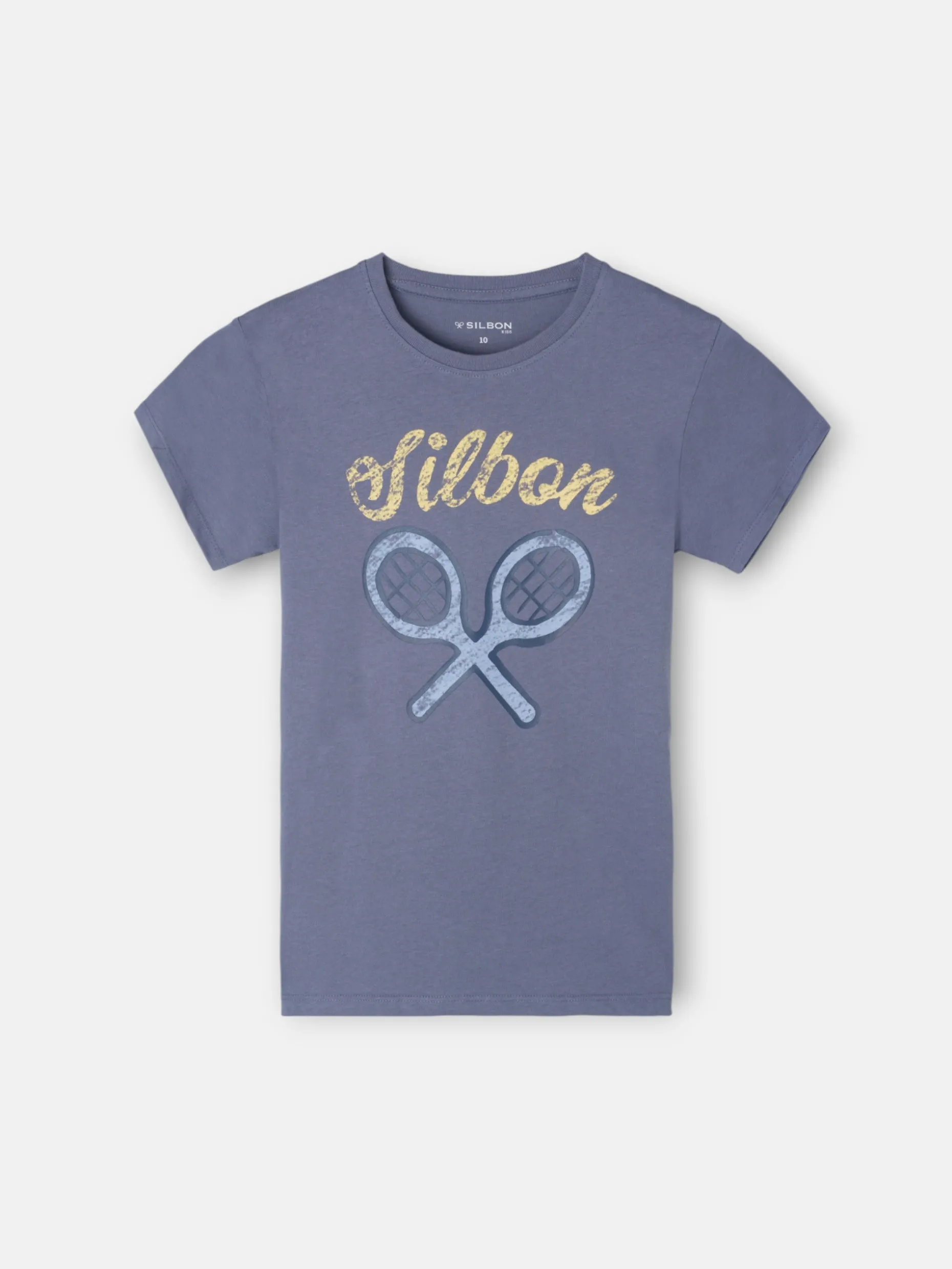 Camiseta kids logo raqueta azul