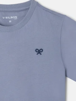 Camiseta kids minilogo azul