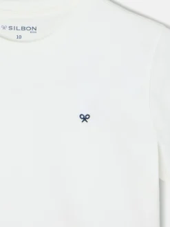 Camiseta kids minilogo blanca