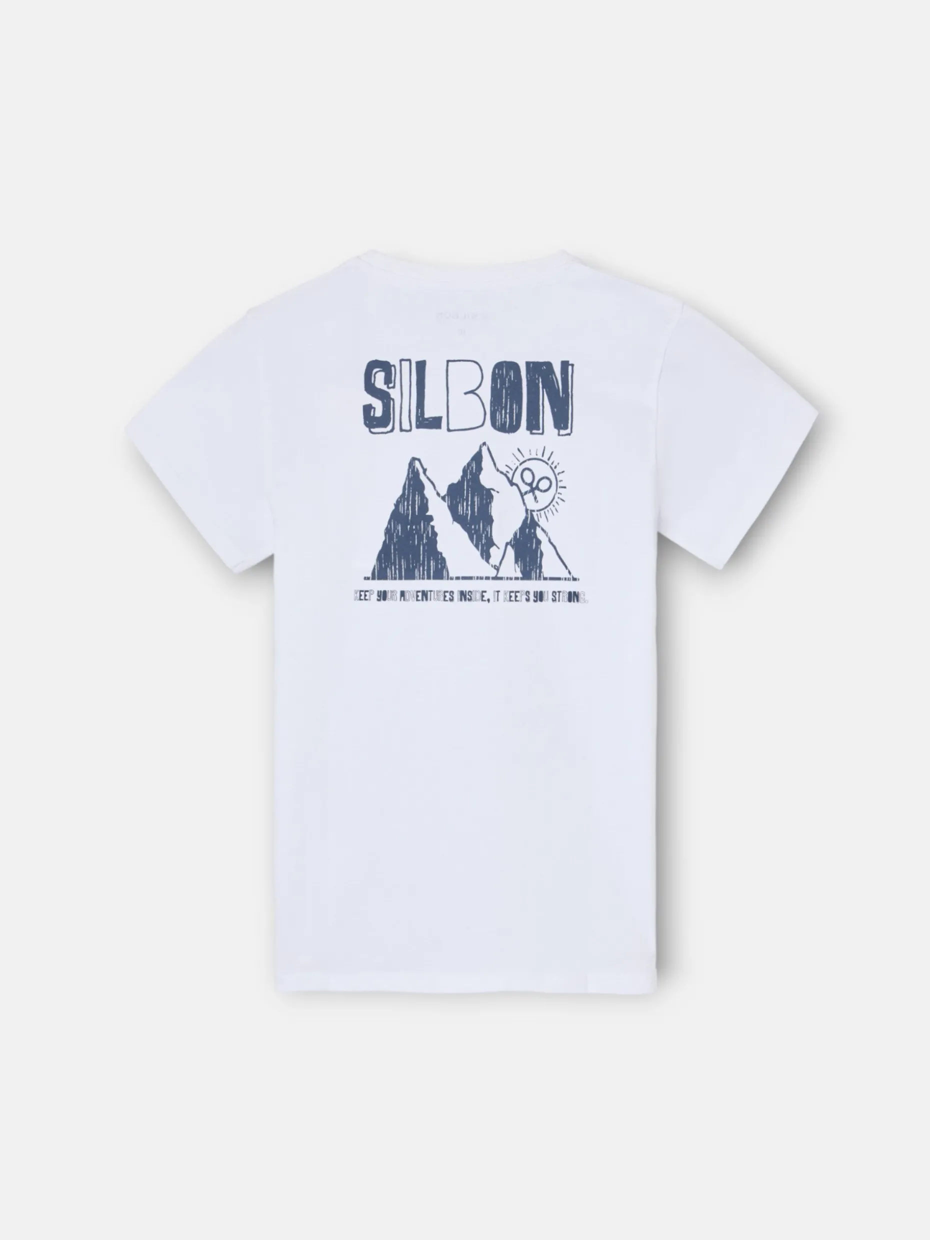 Camiseta kids mountain blanca