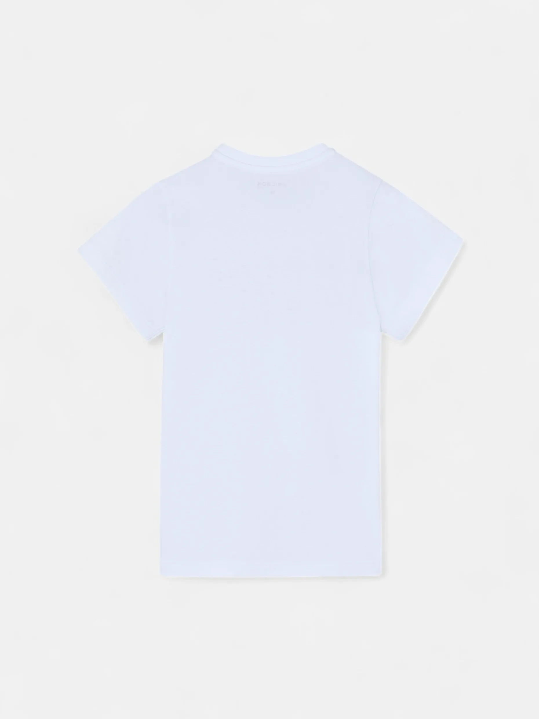 Camiseta kids raqueta media multicolor blanca
