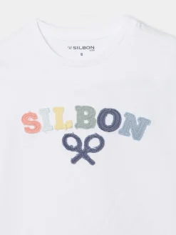 Camiseta kids raqueta media multicolor