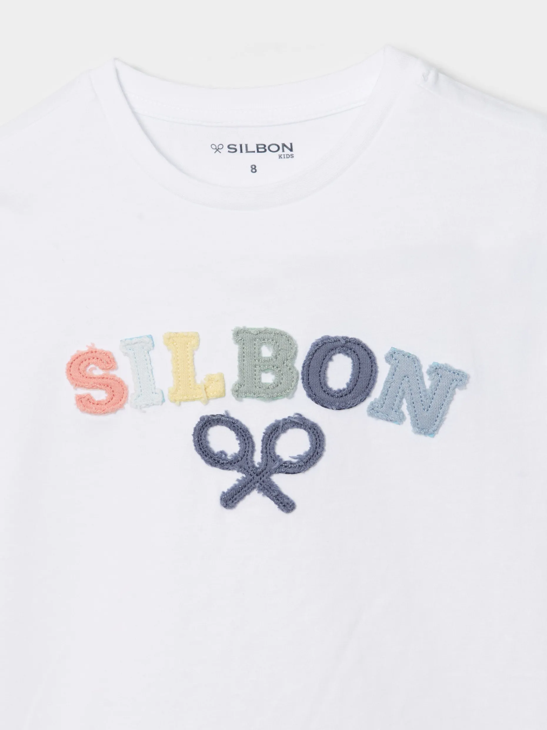 Camiseta kids raqueta media multicolor