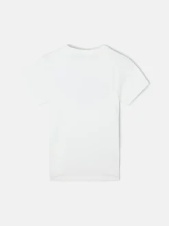 Camiseta kids raqueta media blanca