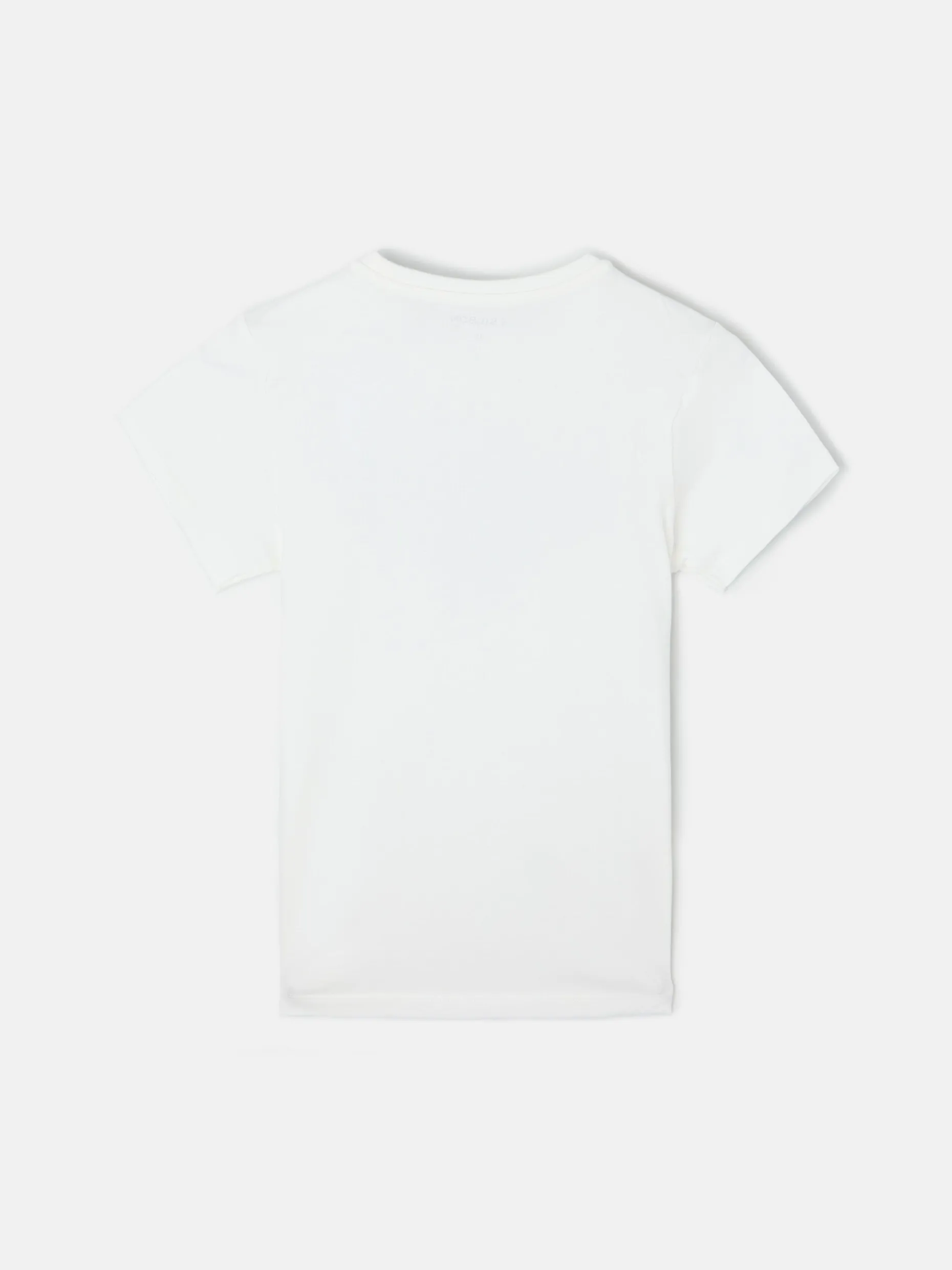 Camiseta kids raqueta media blanca