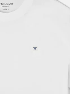 Camiseta lisa miniparche blanca