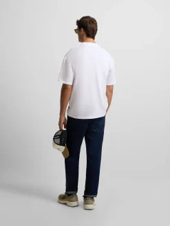 Camiseta lisa miniparche blanca