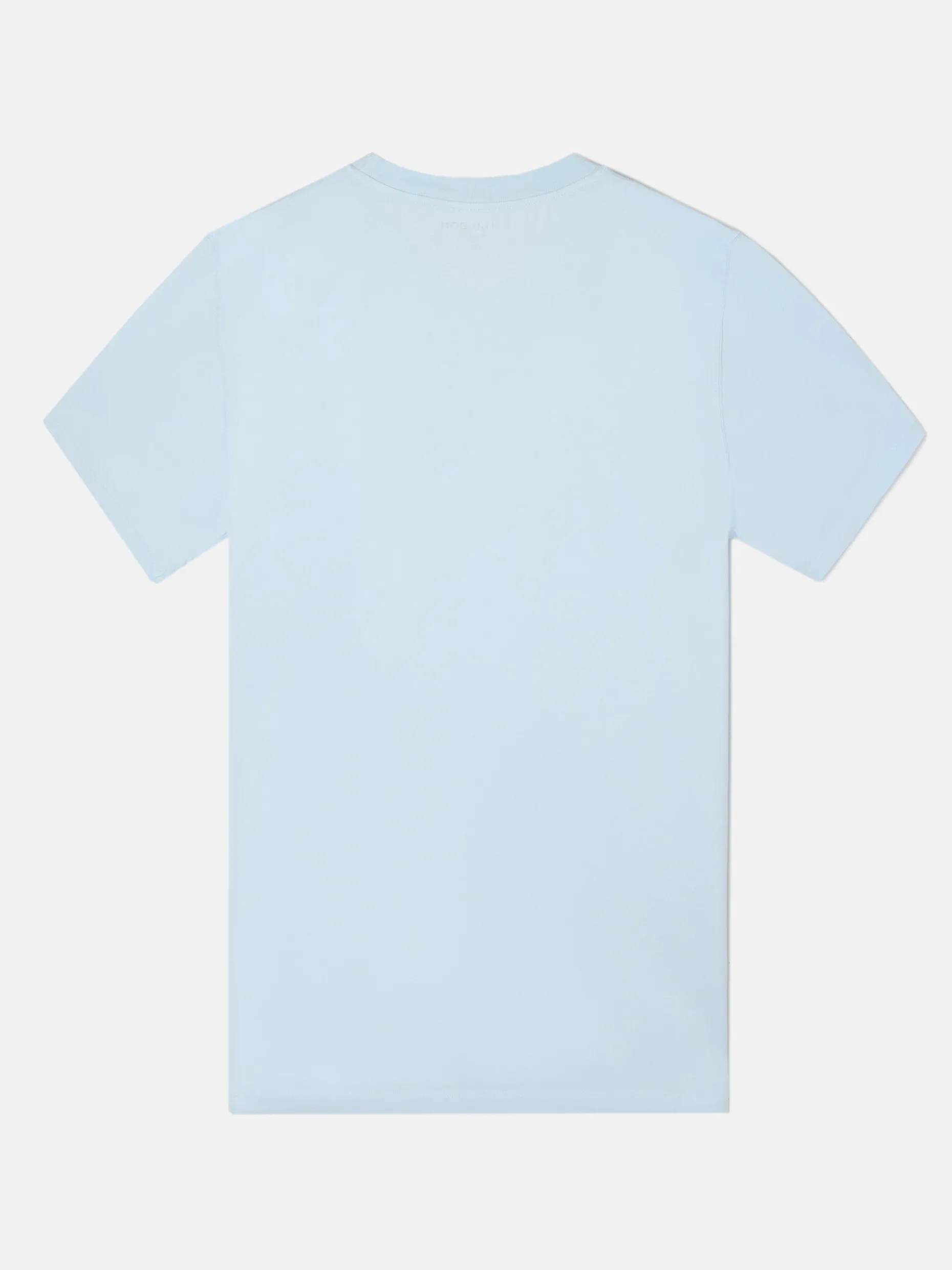 Camiseta lisa miniparche azul claro