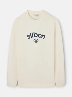 Camiseta manga larga logo medio piedra