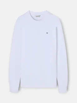 Camiseta manga larga minilogo blanca