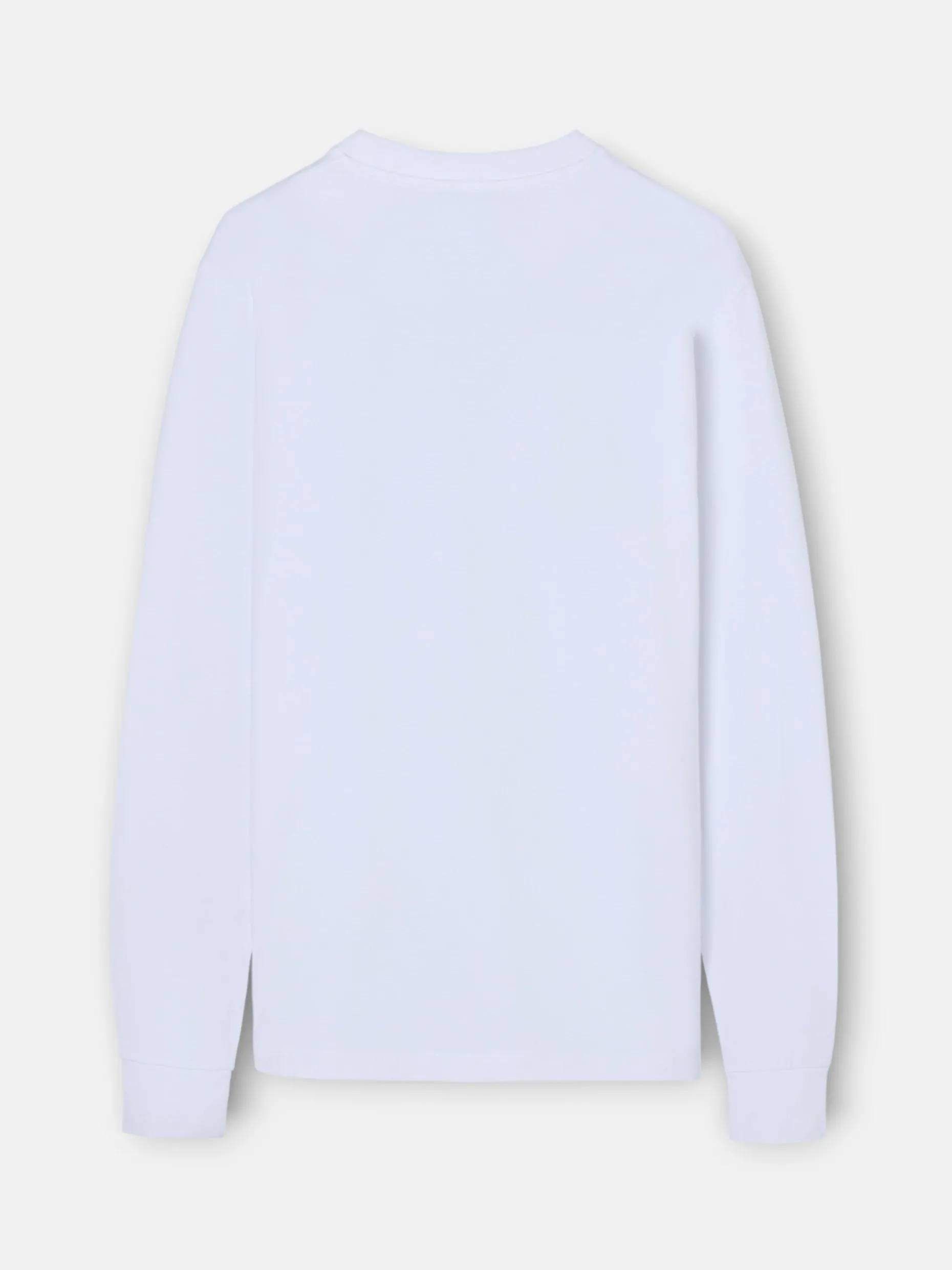 Camiseta manga larga minilogo blanca