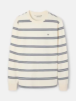 Camiseta manga larga rayas azul marino