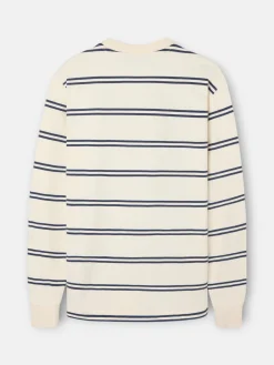 Camiseta manga larga rayas azul marino