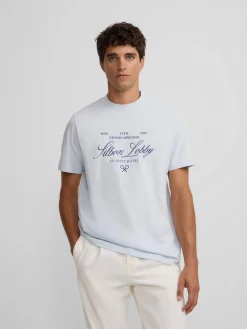 Camiseta petit hotel azul claro