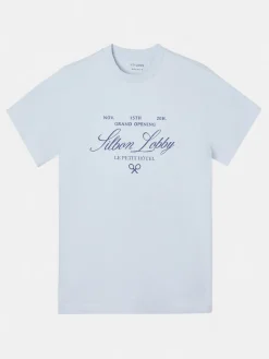 Camiseta petit hotel azul claro