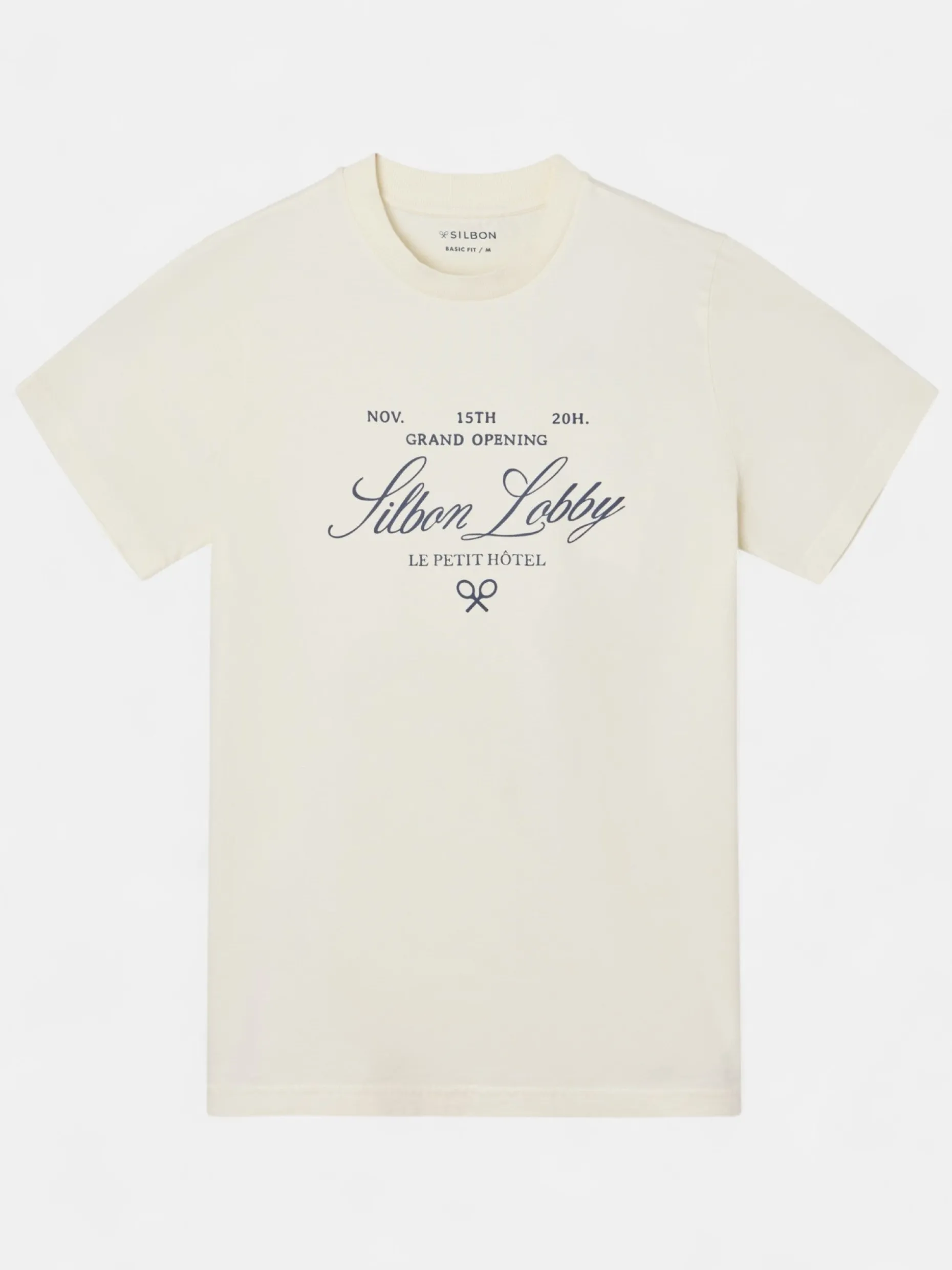 Camiseta petit hotel crema