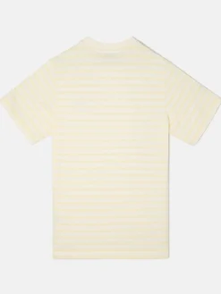 Camiseta raya media amarillo