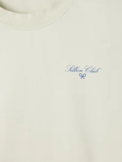 Camiseta relaxed fit art style verde claro