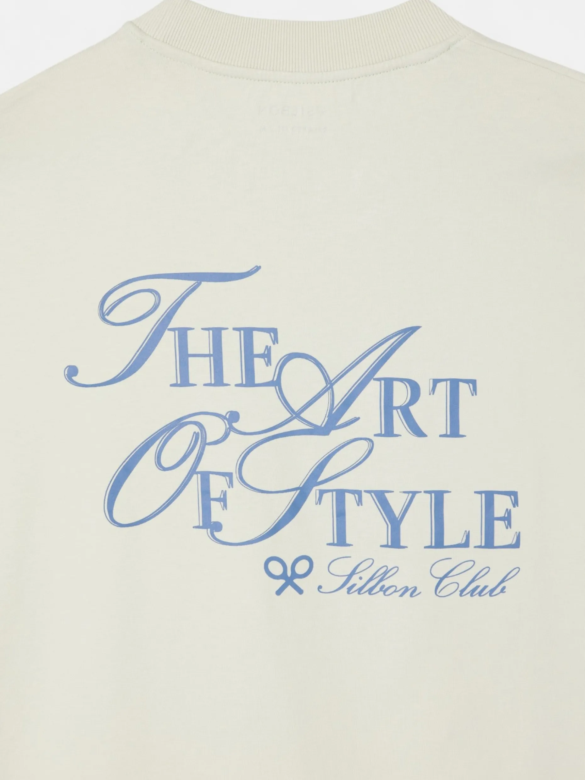 Camiseta relaxed fit art style verde claro