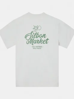 Camiseta relaxed fit market gris