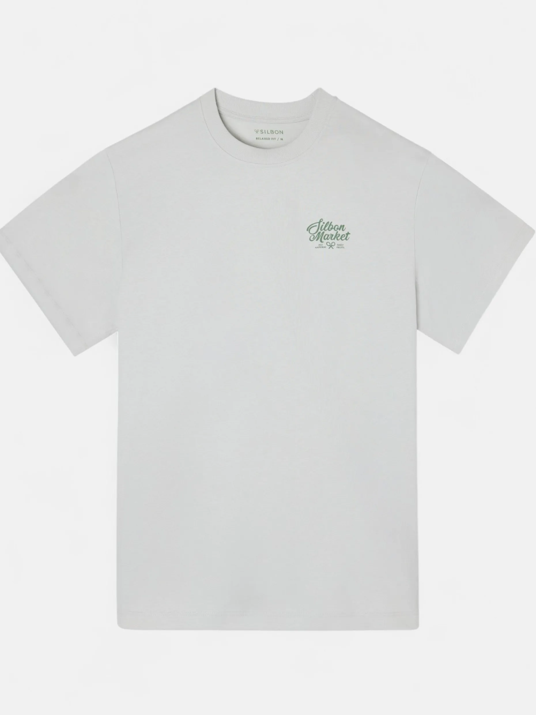 Camiseta relaxed fit market gris