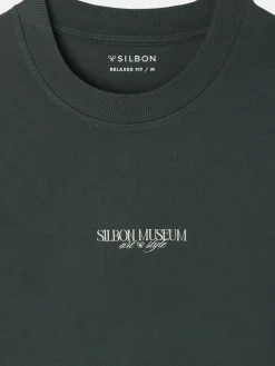 Camiseta relaxed fit museum verde