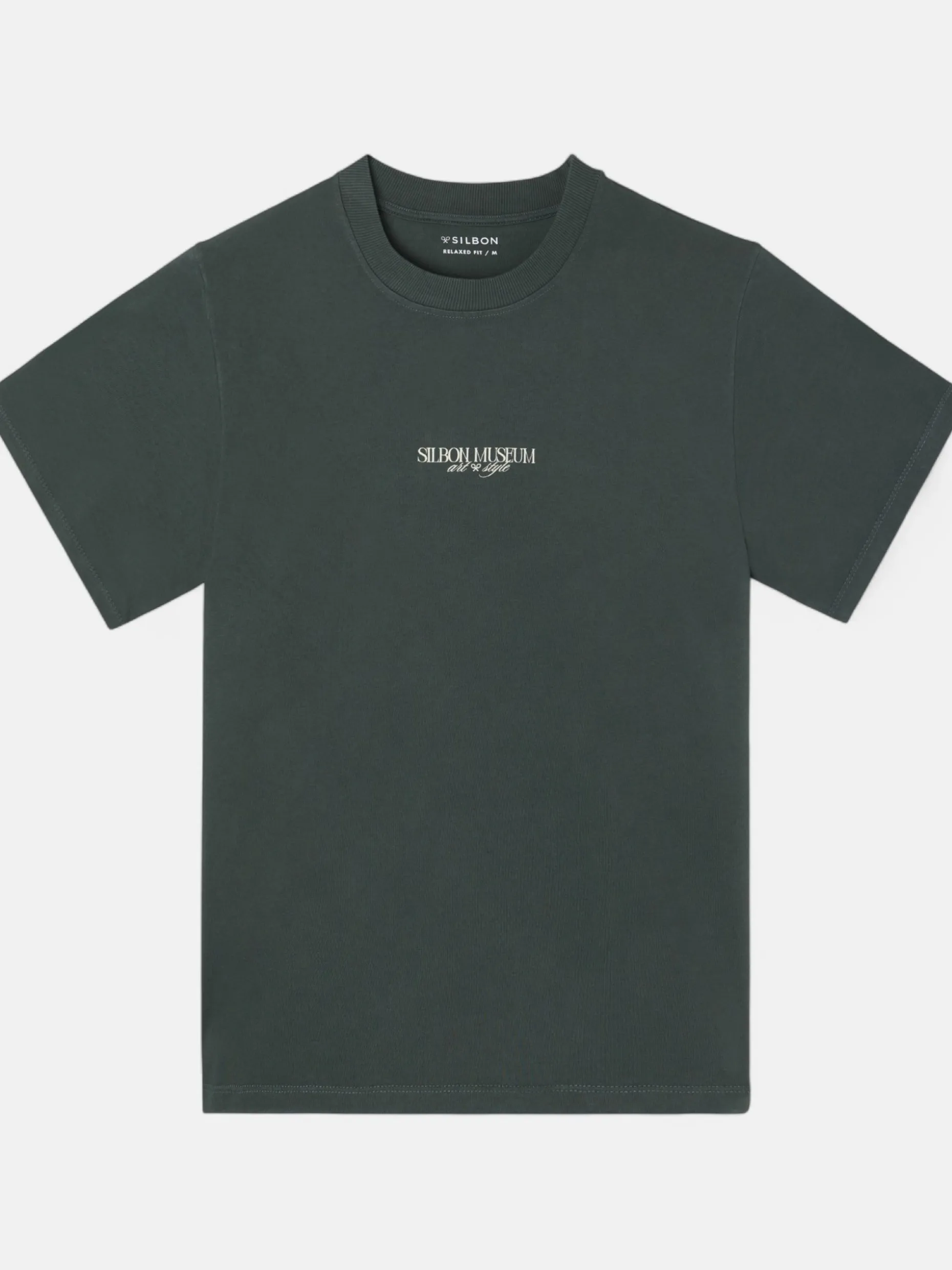 Camiseta relaxed fit museum verde
