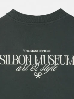 Camiseta relaxed fit museum verde