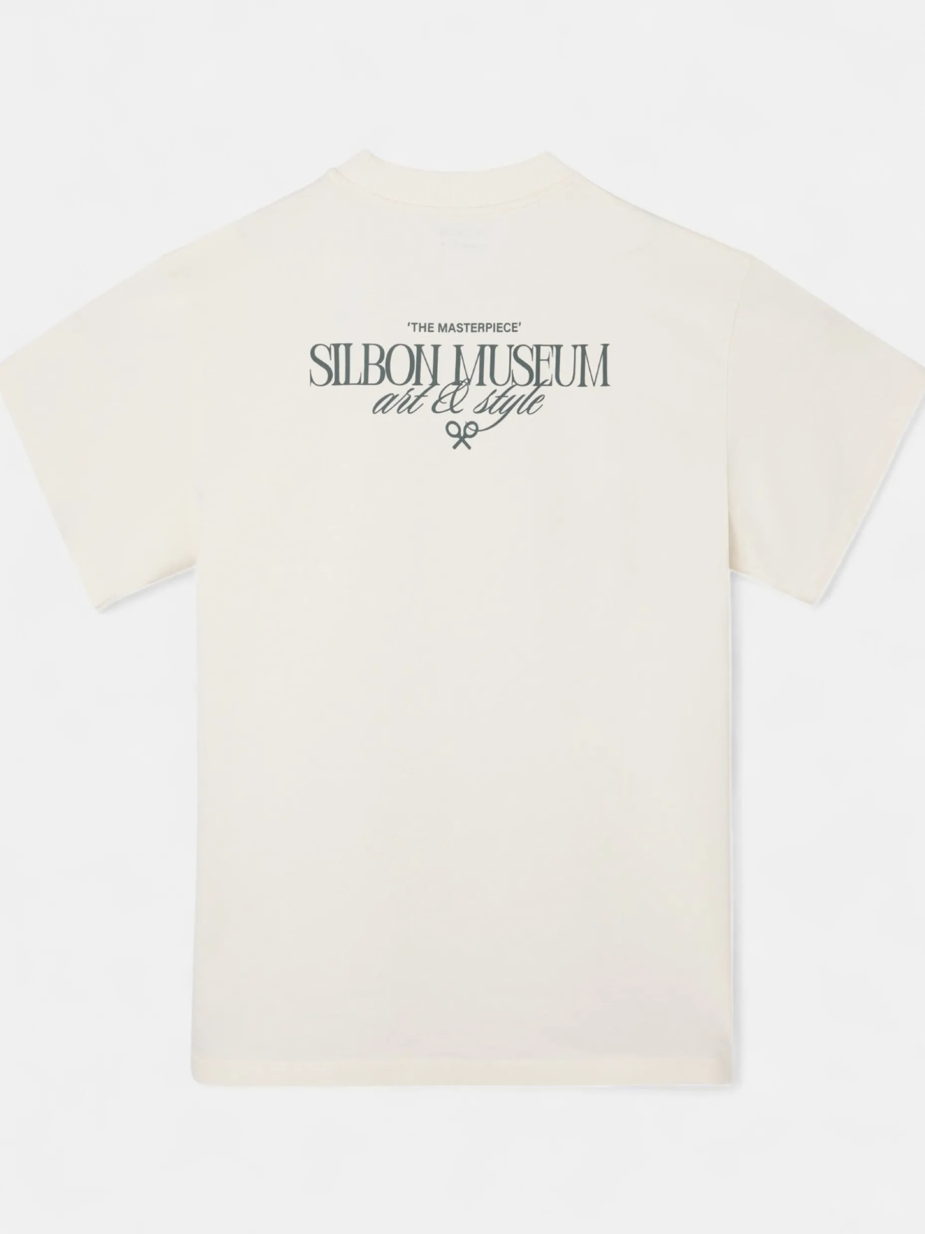 Camiseta relaxed fit museum ecru