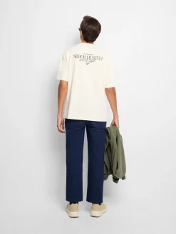 Camiseta relaxed fit museum ecru