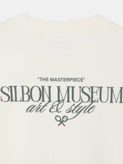 Camiseta relaxed fit museum ecru